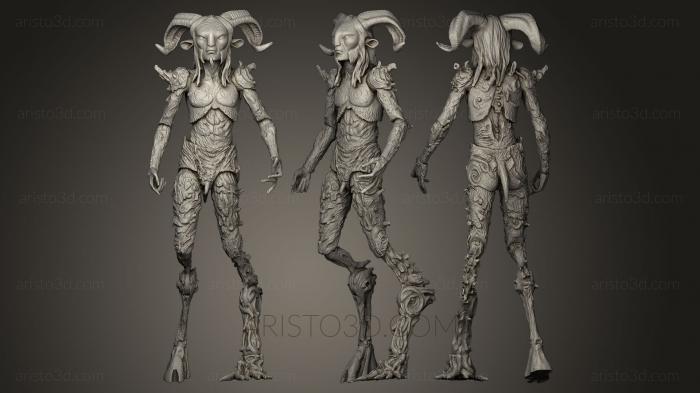 Figurines heroes, monsters and demons (STKM_0064) 3D model for CNC machine